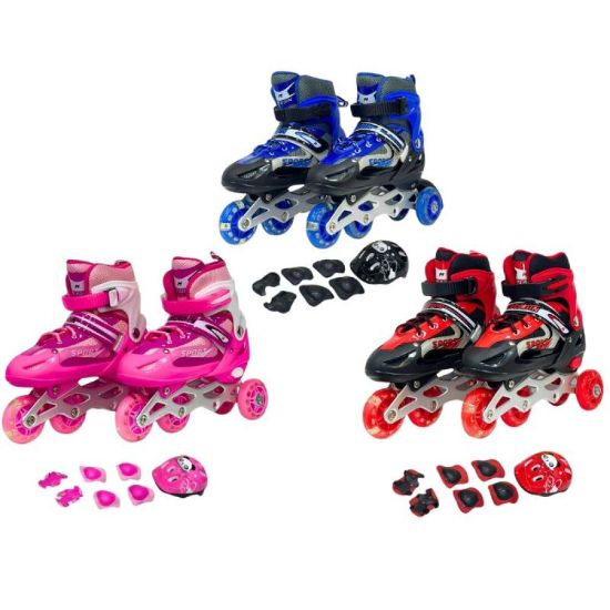 صورة سكيت أربع كفر مع أدوات السلامة